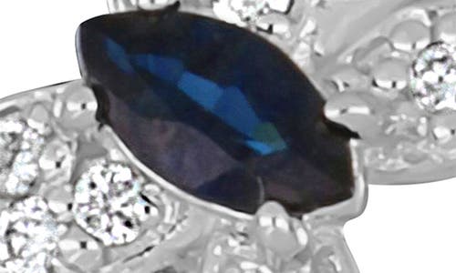 Bony Levy El Mar Trend Butterfly Ruby & Diamond Ring In 18k White Gold Saphire