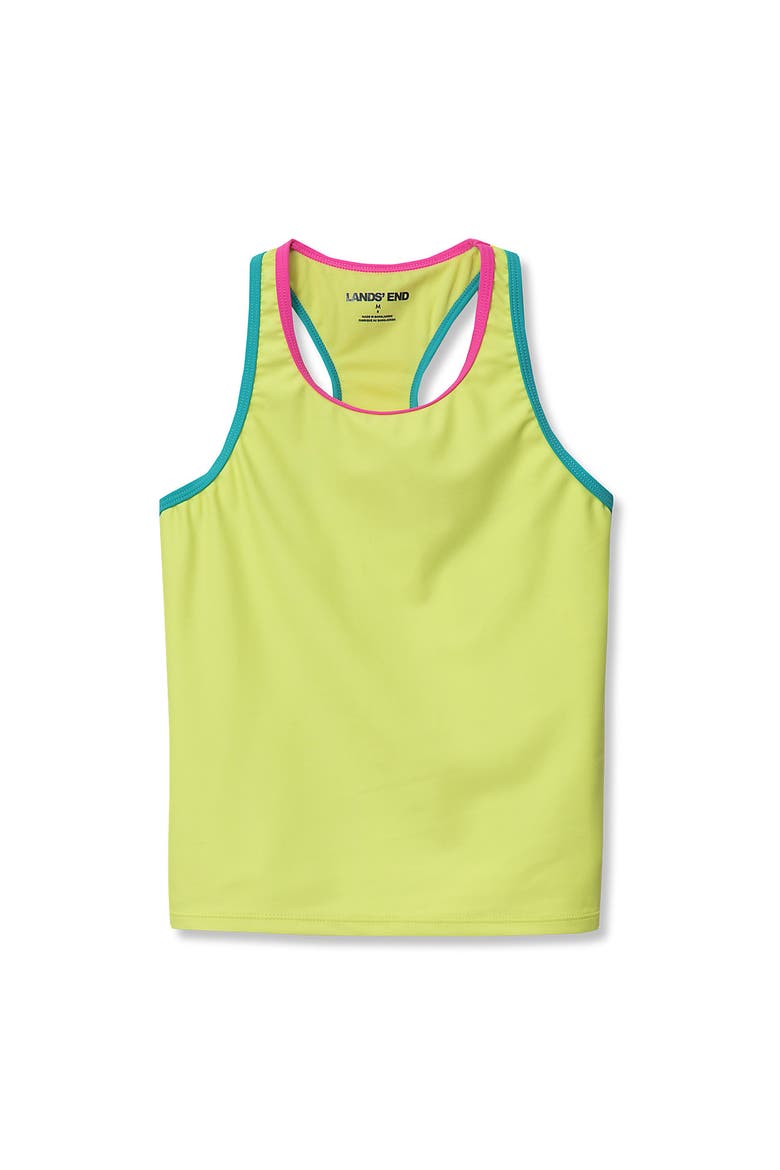 Girls Tankini Swimsuit Top, Main, color, Neon Yellow