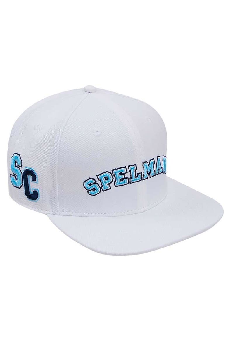 Men's Pro Standard White Spelman College Jaguars  Evergreen Wool Snapback Hat, Main, color, White
