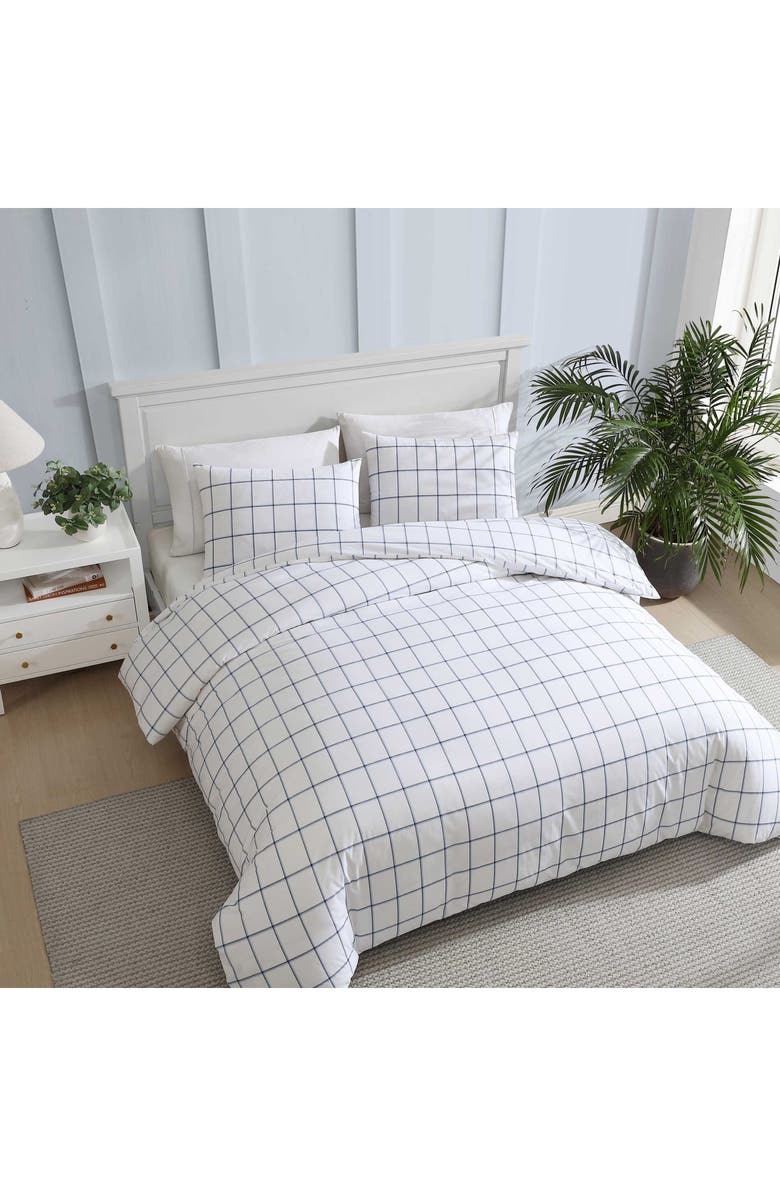 Nautica Plot Duvet Set, Alternate, color, Blue