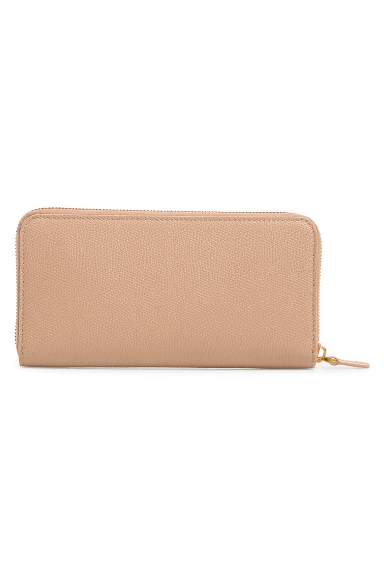 VLOGO Zip Around Leather Continental Wallet, Alternate, color, ROSE
