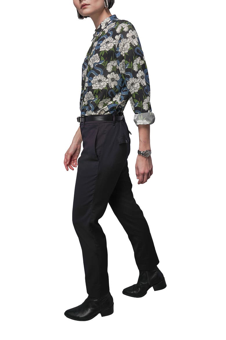 The Empower Long Sleeve Button Up, Alternate, color, GARDEN SNAKE OAT