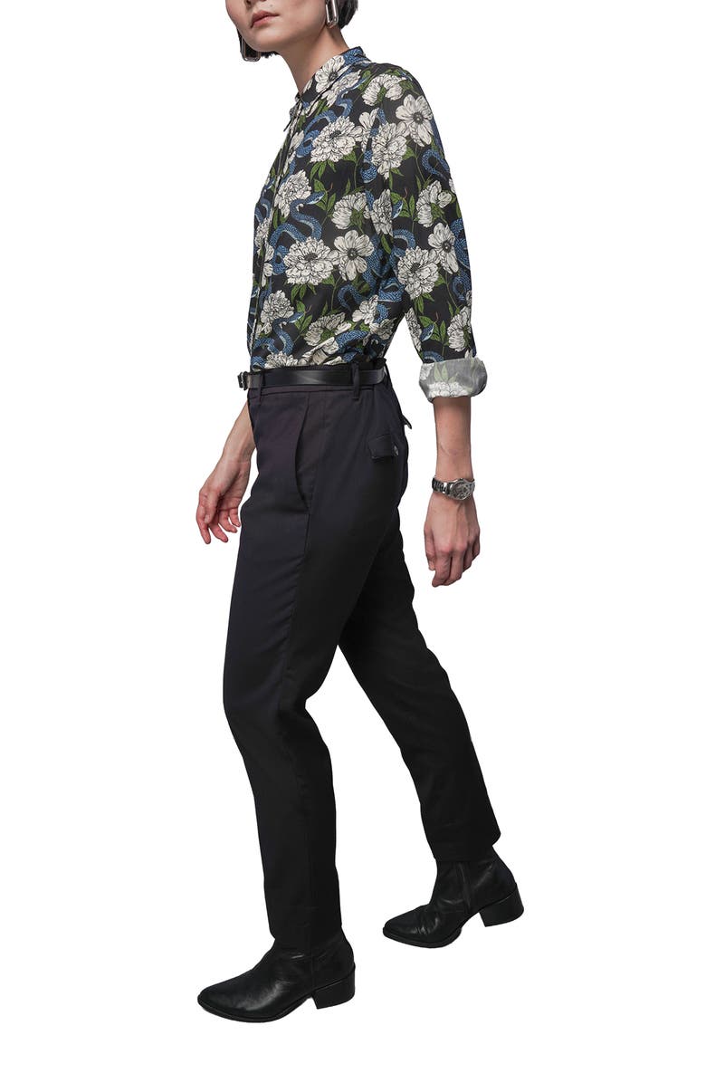 WILDFANG The Empower Long Sleeve Button Up, Alternate, color, Garden Snake Oat