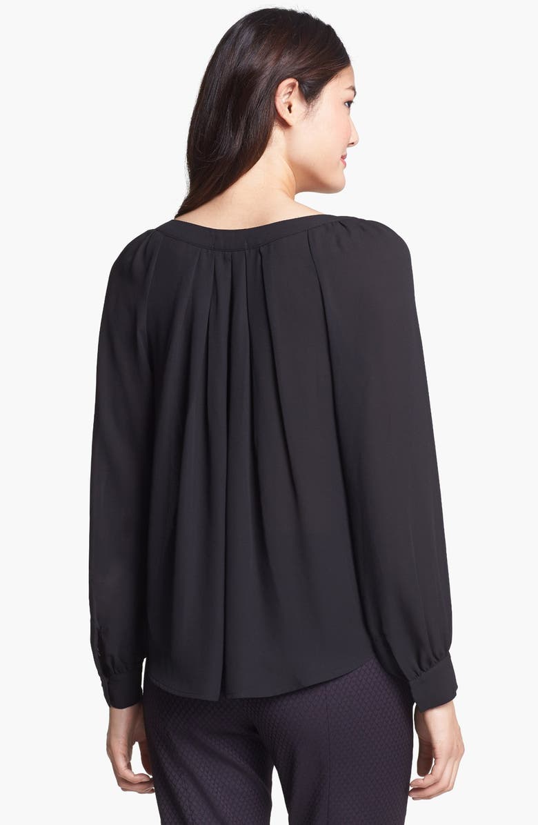 Pleione Tie Front Pleat Top, Alternate, color,