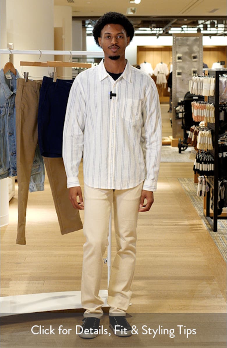 Clyde Stripe Hemp & Cotton Button-Up Shirt, sales video thumbnail