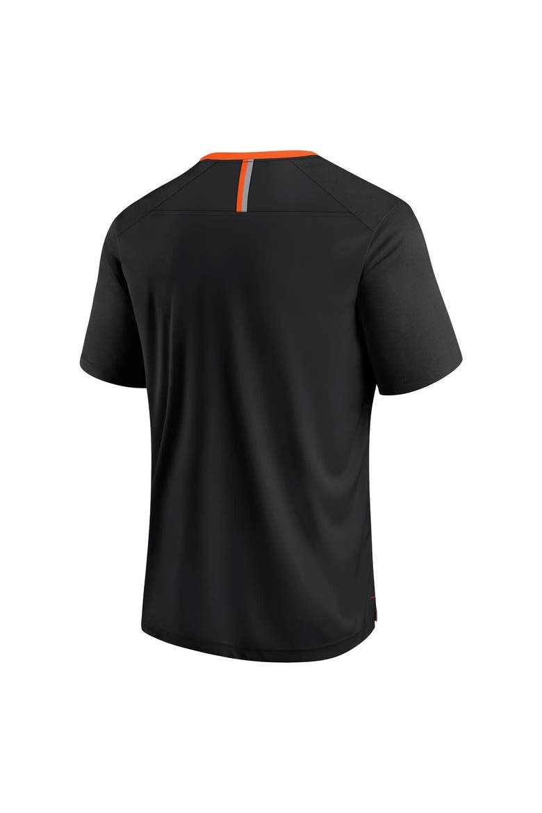 Men's Fanatics Black Oklahoma State Cowboys Defender Fade Slant T-Shirt, Alternate, color, Black