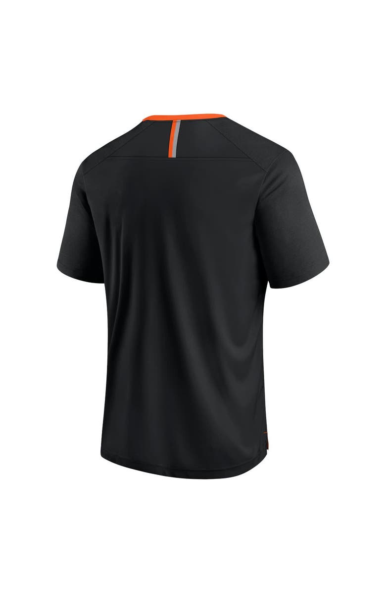 FANATICS Men's Fanatics Black Oklahoma State Cowboys Defender Fade Slant T-Shirt, Alternate, color, Black