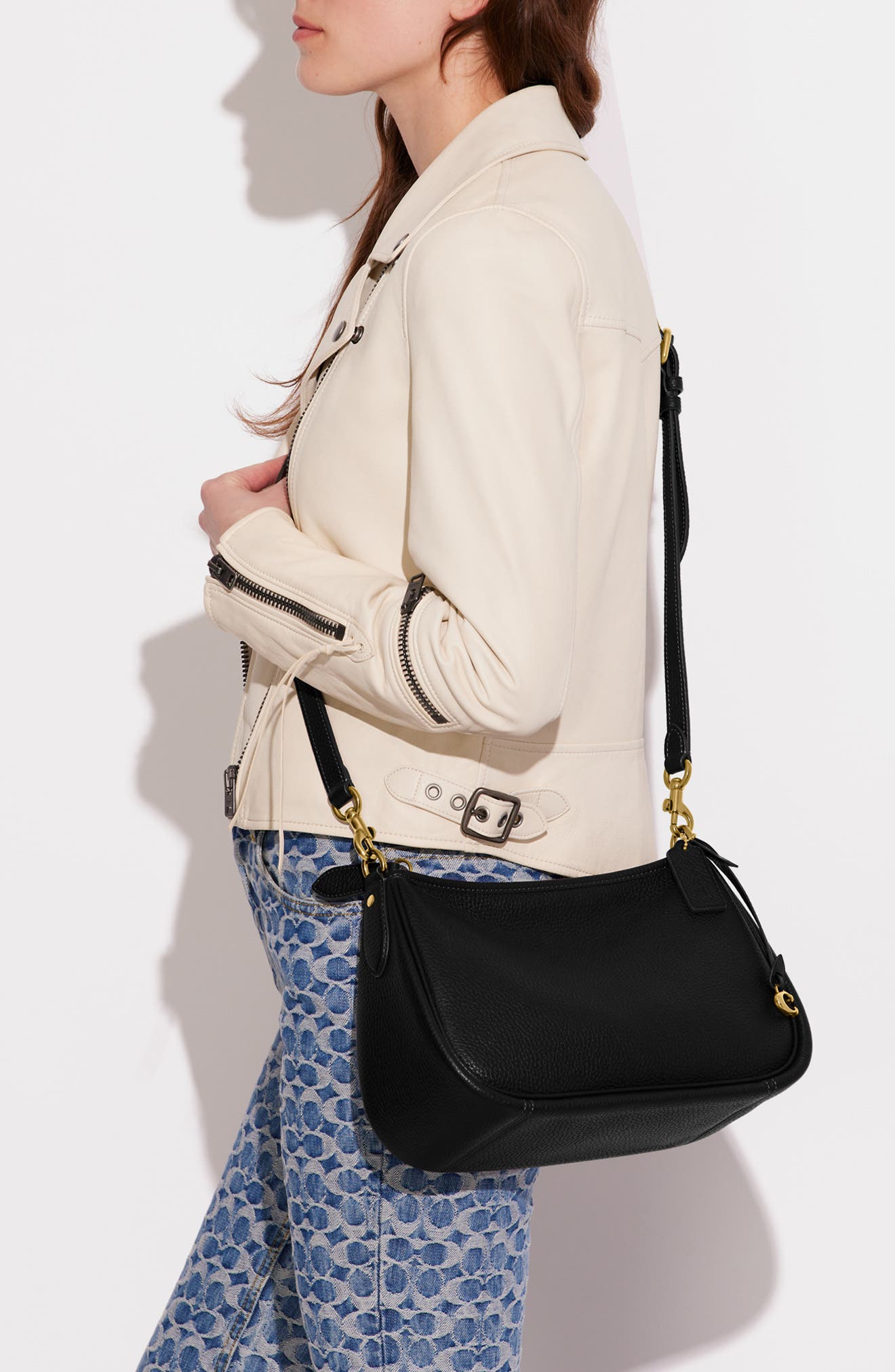 COACH Cary Soft Pebbled Leather Crossbody Bag, Alternate, color, 