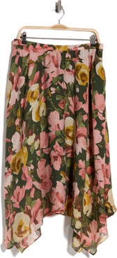Vince Camuto Asymmetric Midi Skirt