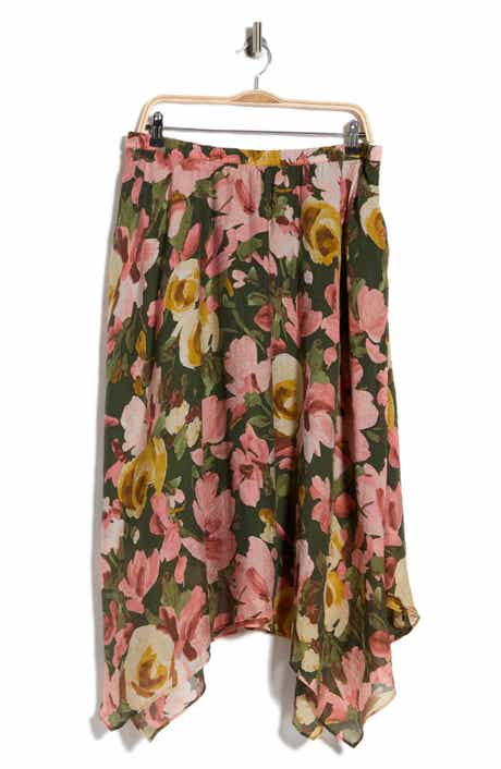 Asymmetric Midi Skirt