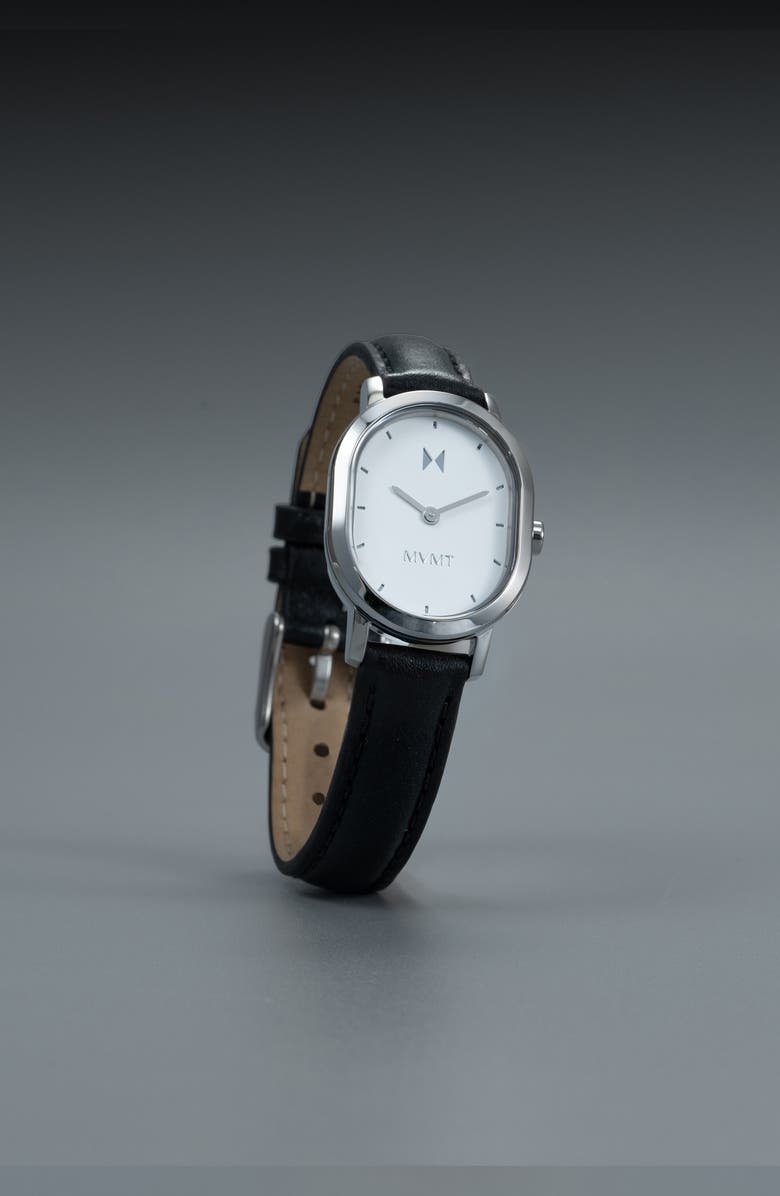 MVMT Carmel Oval Watch, 25mm, Alternate, color, Black