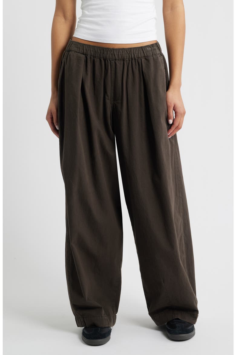 Bobbi Oversize Wide Leg Pants, Main, color, BROWN