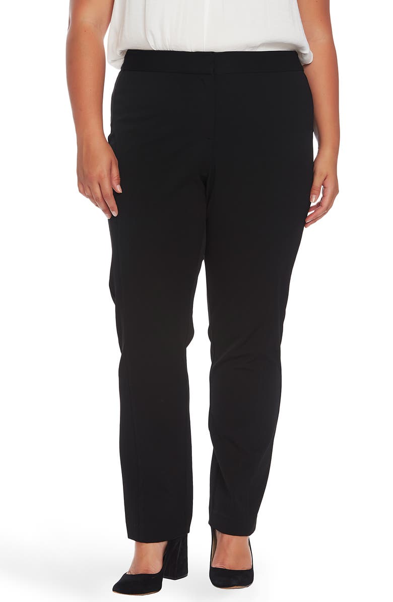 Vince Camuto Stretch Twill Seamed Pants, Main, color, 