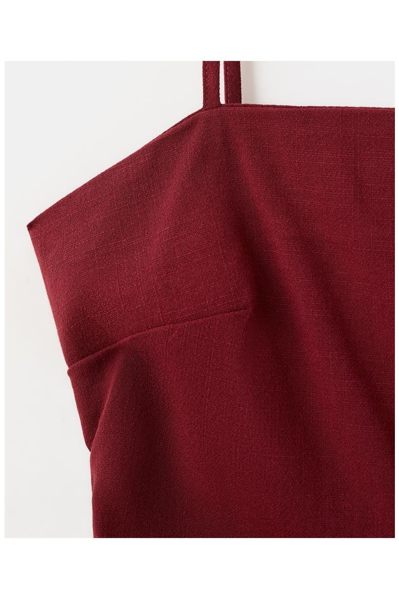 Square Neck Strappy Top, Alternate, color, RED