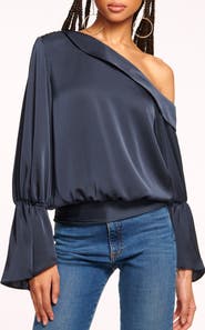 Ramy Brook Sammy One-Shoulder Top