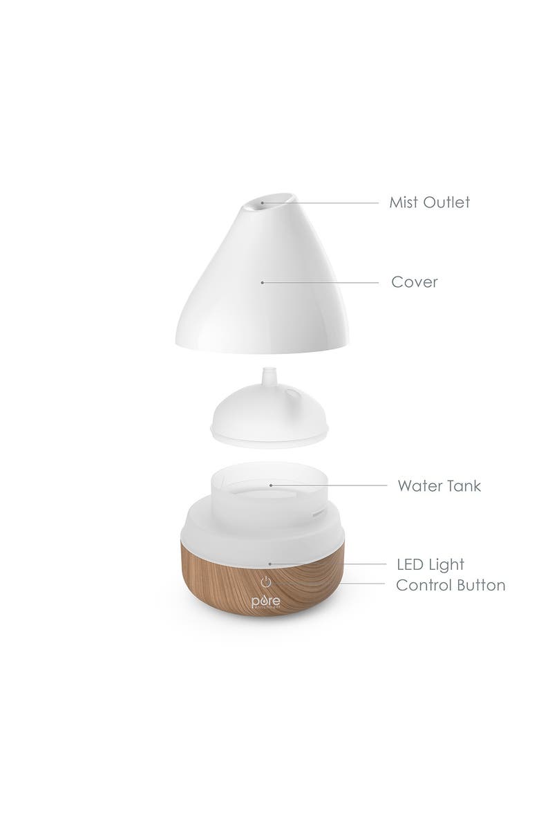 PURE ENRICHMENT PureSpa Natural Essential Oil Diffuser - White, Alternate, color, 