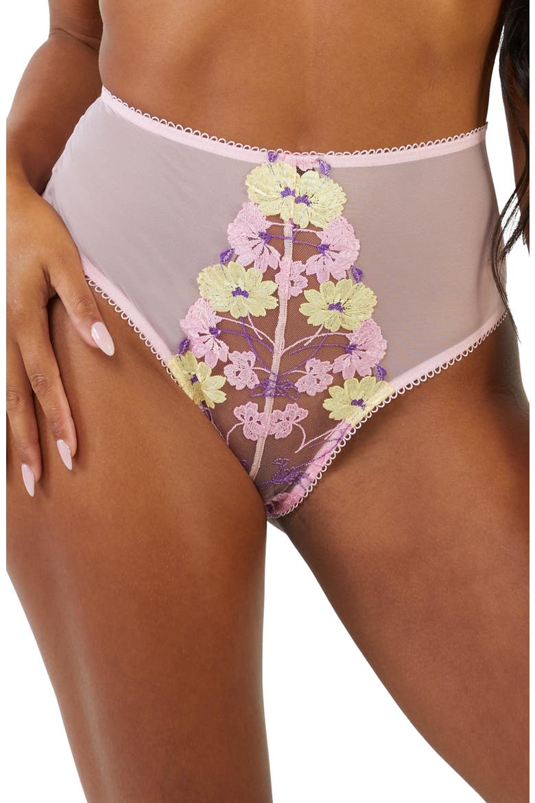 Luna Pastel High Waist Briefs, Main, color, PINK MULTI
