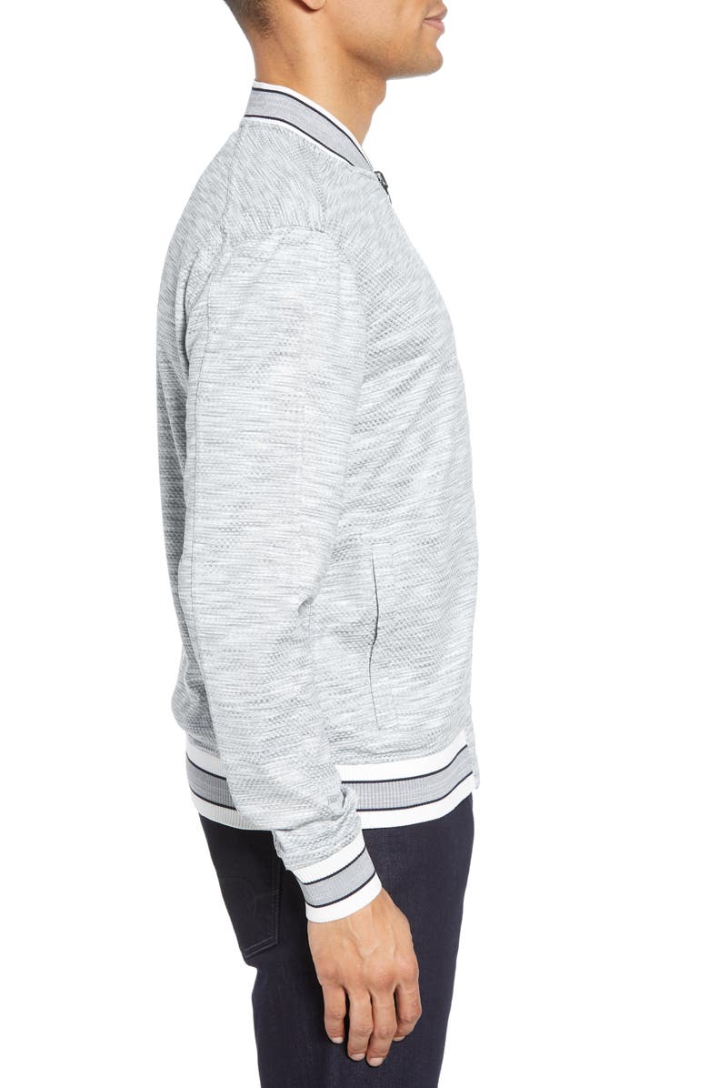 Vince Camuto Slim Fit Reversible Bomber Jacket, Alternate, color, 