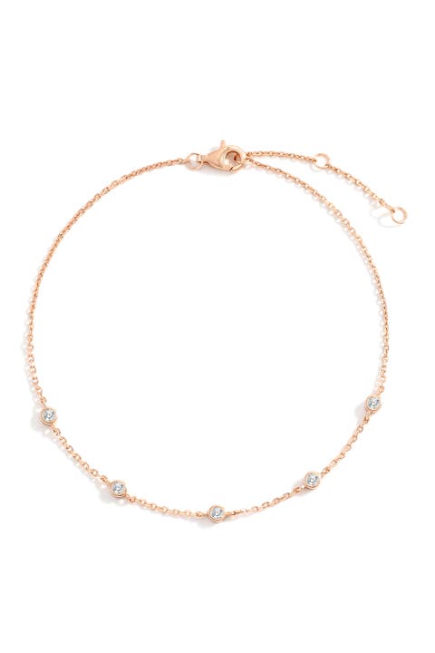 Bezel Set Cubic Zirconia Bracelet