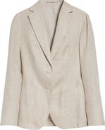Eleventy Silk, Linen & Cotton Jacket