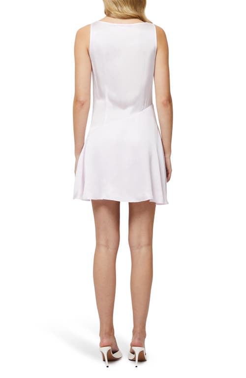 French Connection Oona Satin Minidress In Sweet Pink