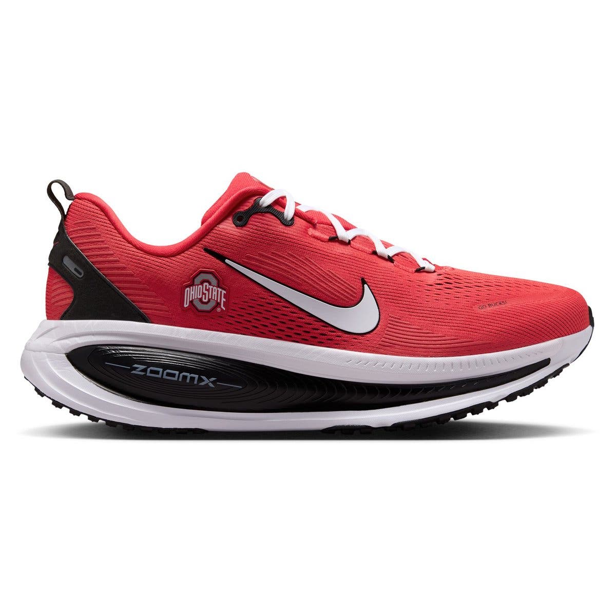 Men's Nike Ohio State Buckeyes Vomero 18 Running Shoes, Alternate, color, Red