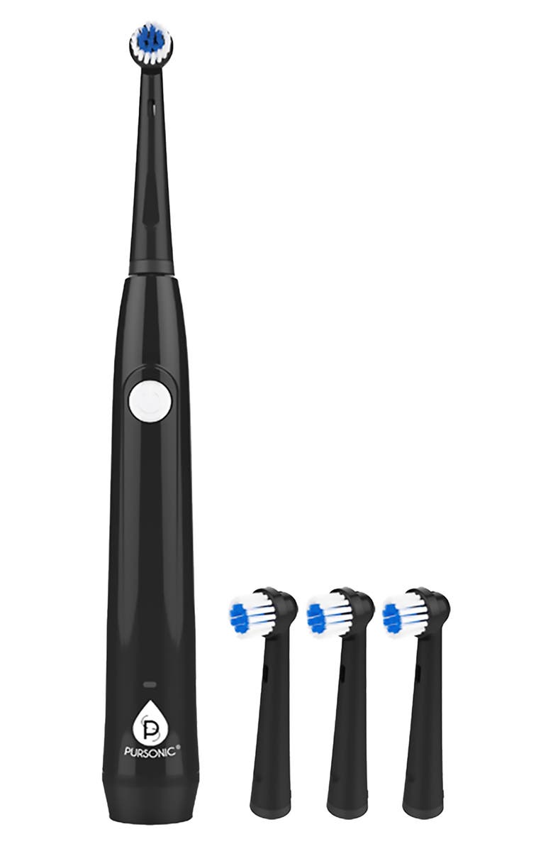 PURSONIC USB Rechargeable Rotary Toothbrush, Alternate, color, Black