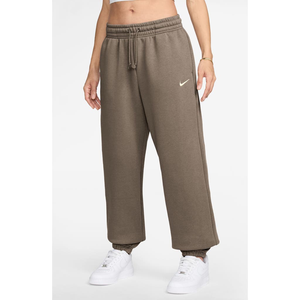 Nike Sportswear Phoenix Fleece High-waisted Oversized Sweatpants In Multi