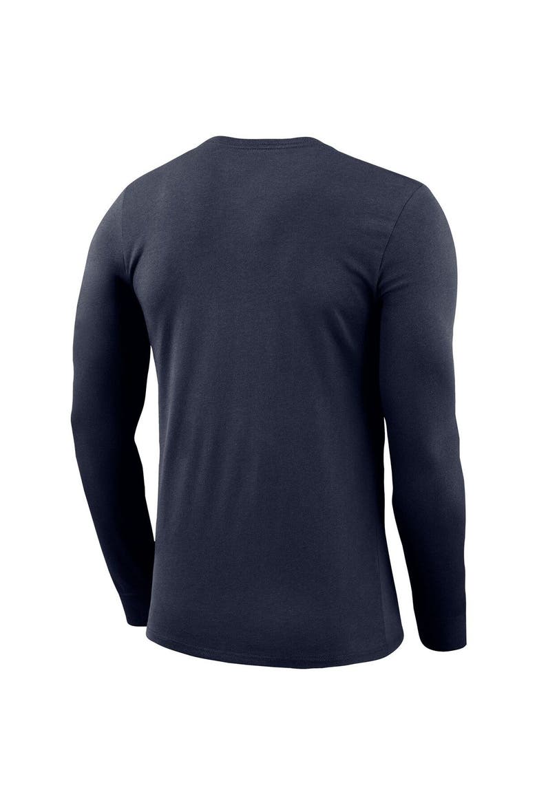 Men's Jordan Brand Navy Georgetown Hoyas Basketball Icon Legend Performance Long Sleeve T-Shirt, Alternate, color, Navy
