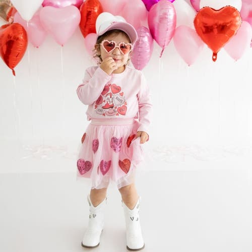 Sweet Wink Howdy Patch Trucker Hat In Pink/white