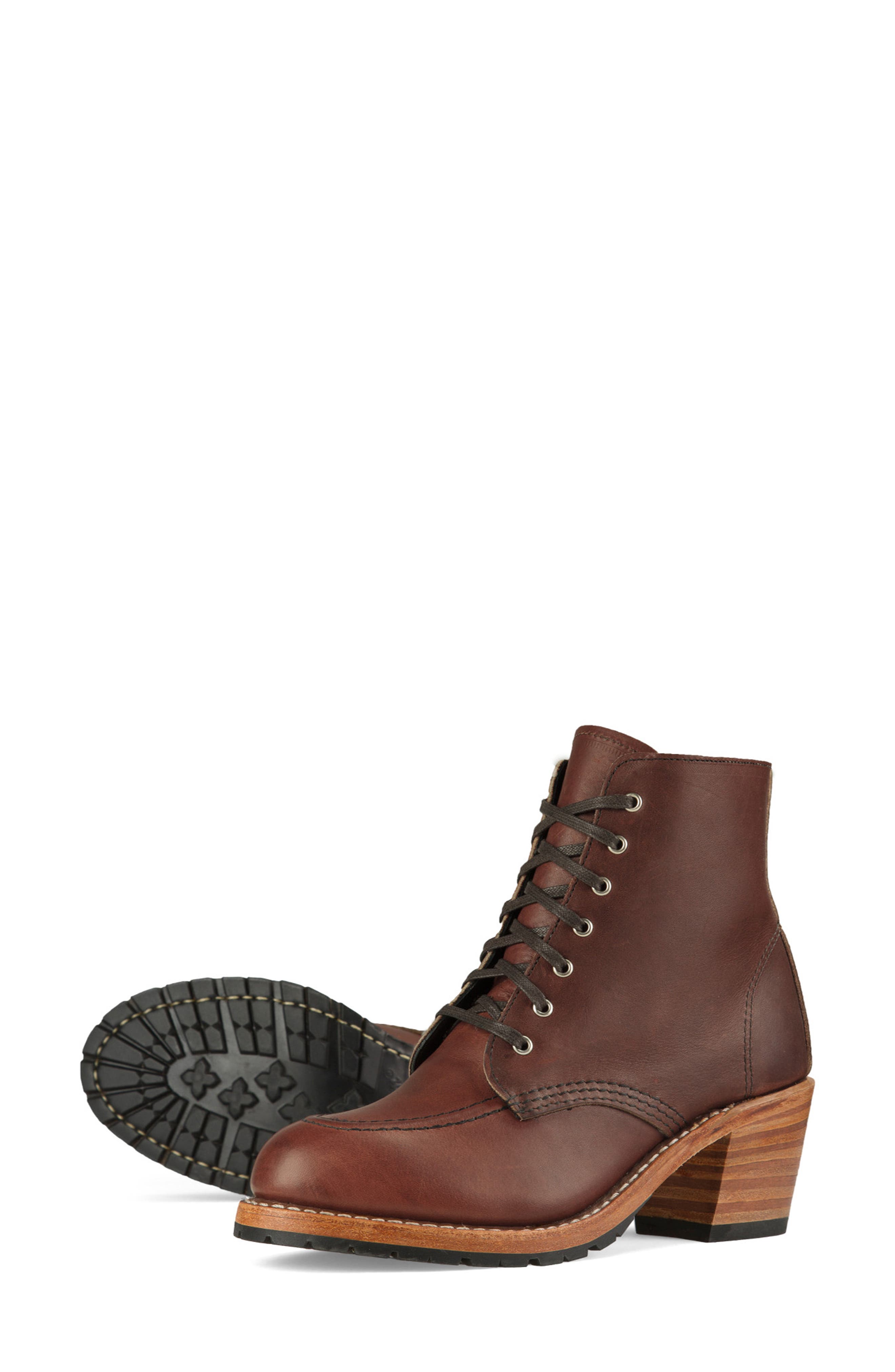Clara Boot, Alternate, color, AMBER HARNESS LEATHER