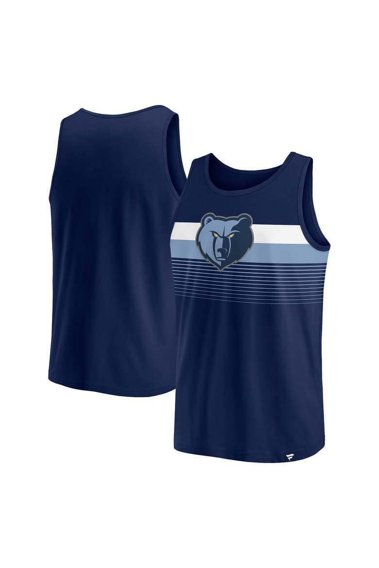Men's Fanatics Branded Navy Memphis Grizzlies Wild Game Tank Top, Alternate, color, Navy