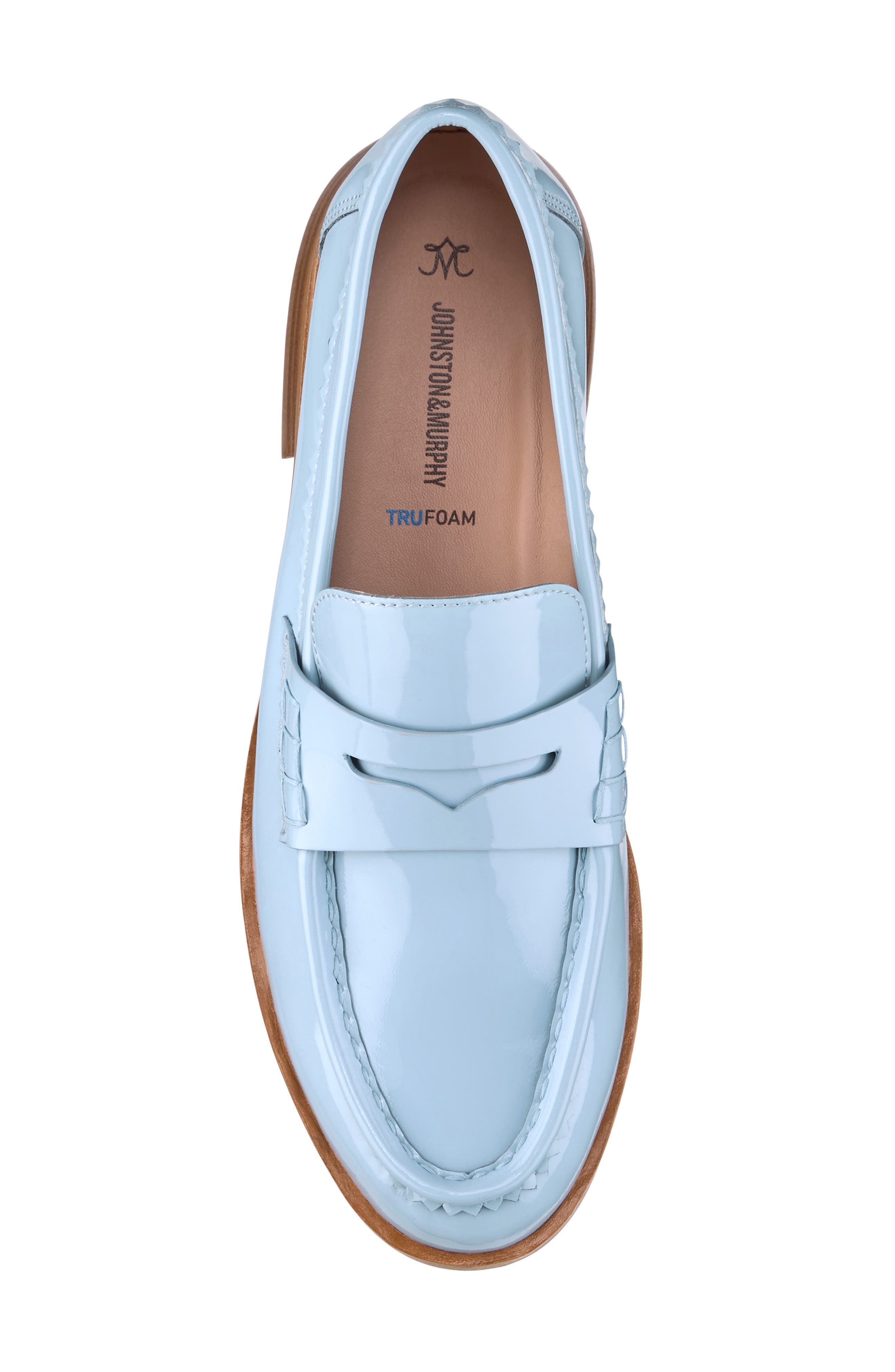 Johnston 
Murphy Gillian Patent Leather Penny Loafer, Alternate, color, 