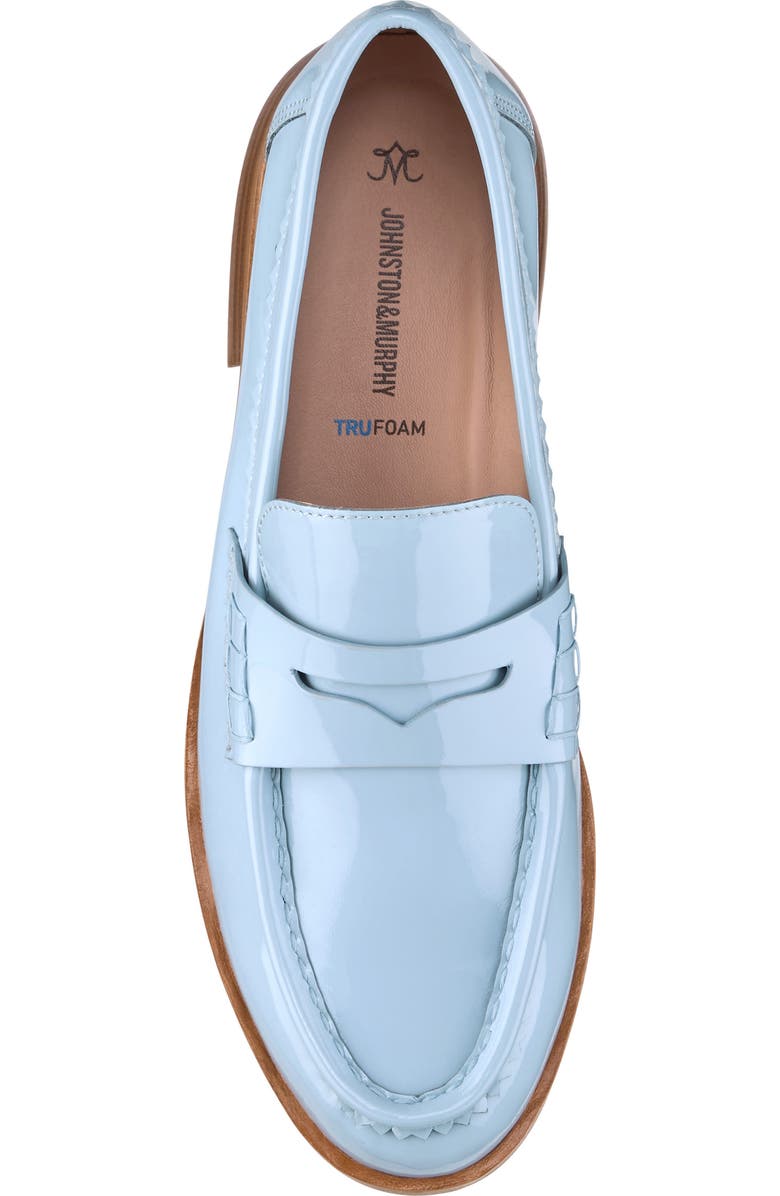 Johnston & Murphy Gillian Patent Leather Penny Loafer, Alternate, color,