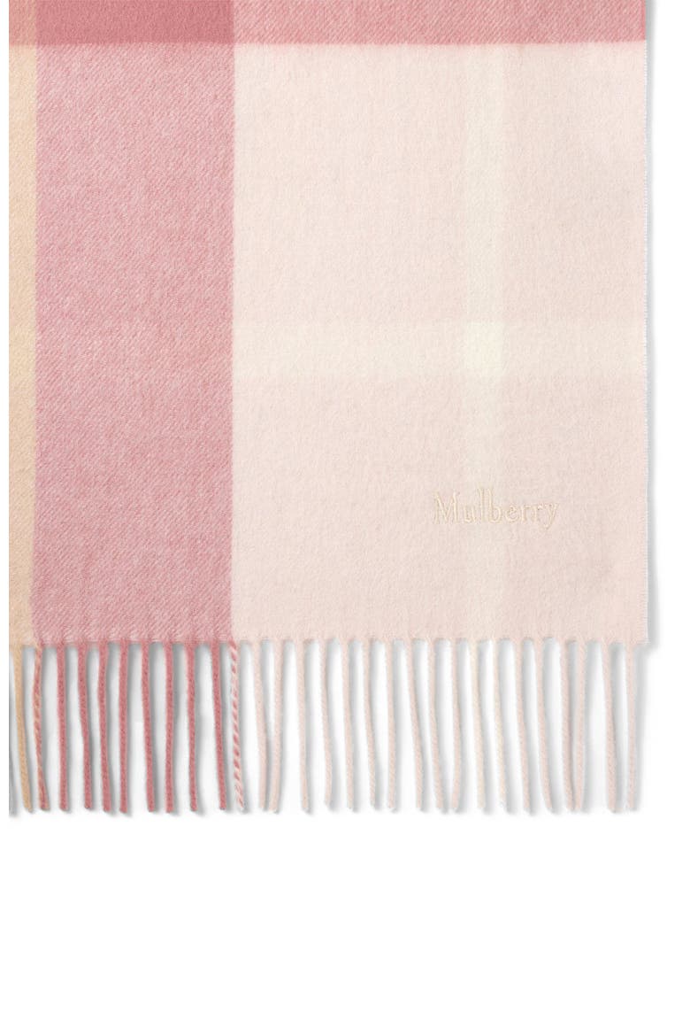 Small Check Merino Wool Scarf, Alternate, color, Pink Scrumpy-Crumpet