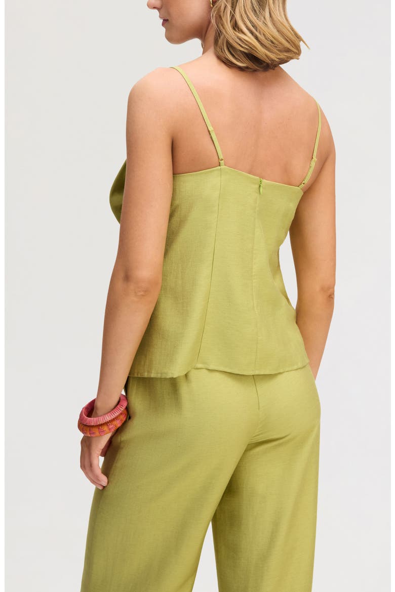 3D Flower Camisole, Alternate, color, COASTAL PALM