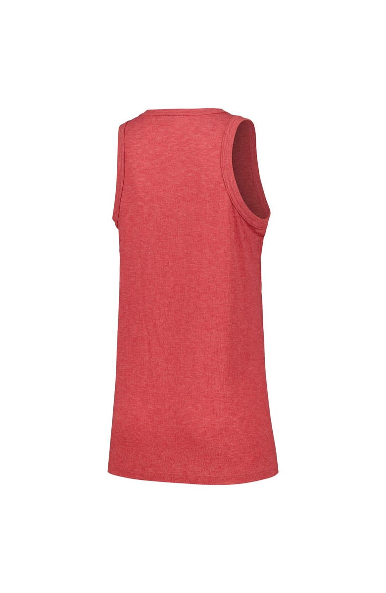 SOFT AS A GRAPE Women's Soft as a Grape Red St. Louis Cardinals Gauze High Neck Tank Top, Alternate, color, 