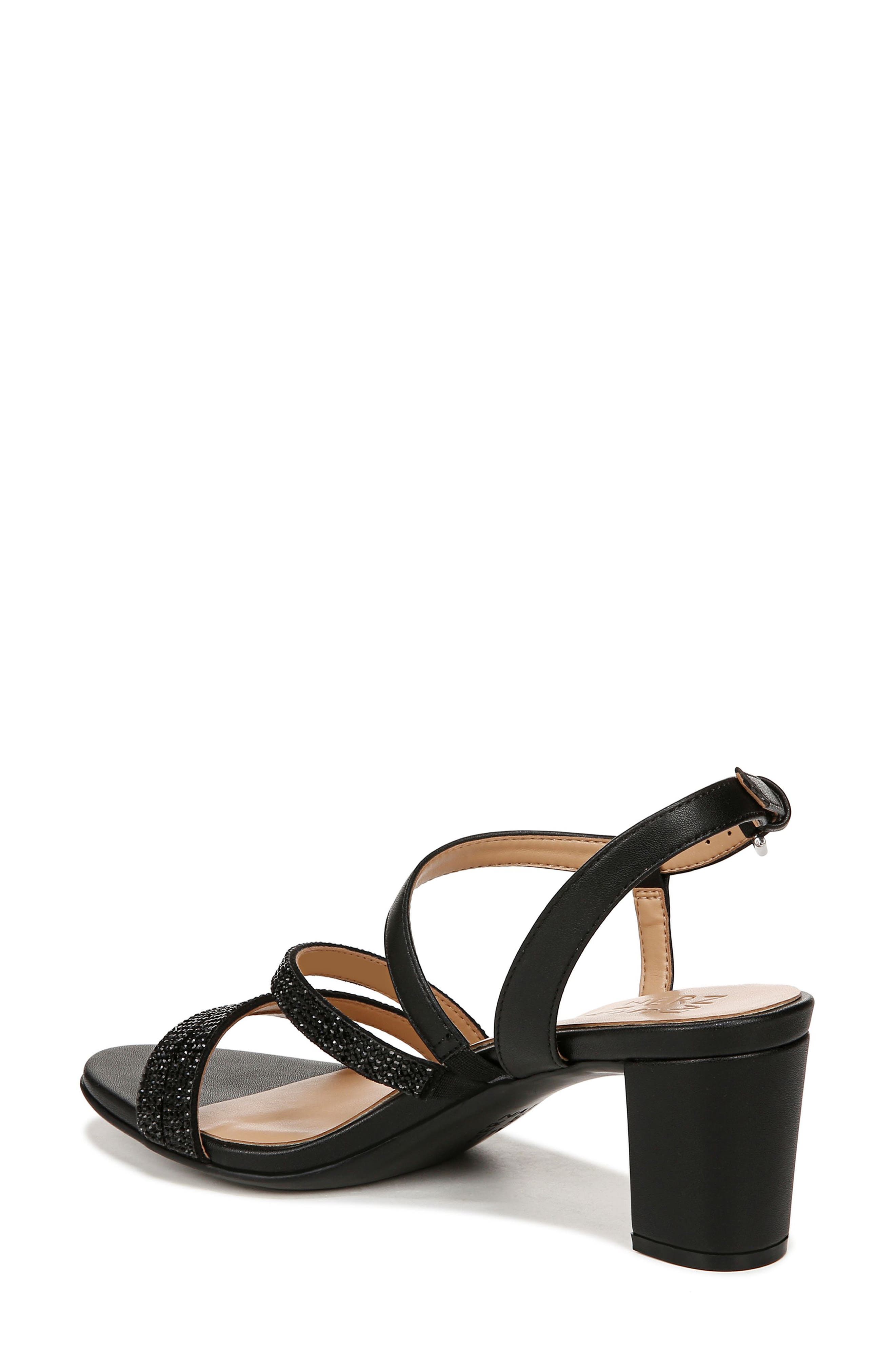 Naturalizer Bridget 2 Sandal, Alternate, color, Black Crystal Faux Leather