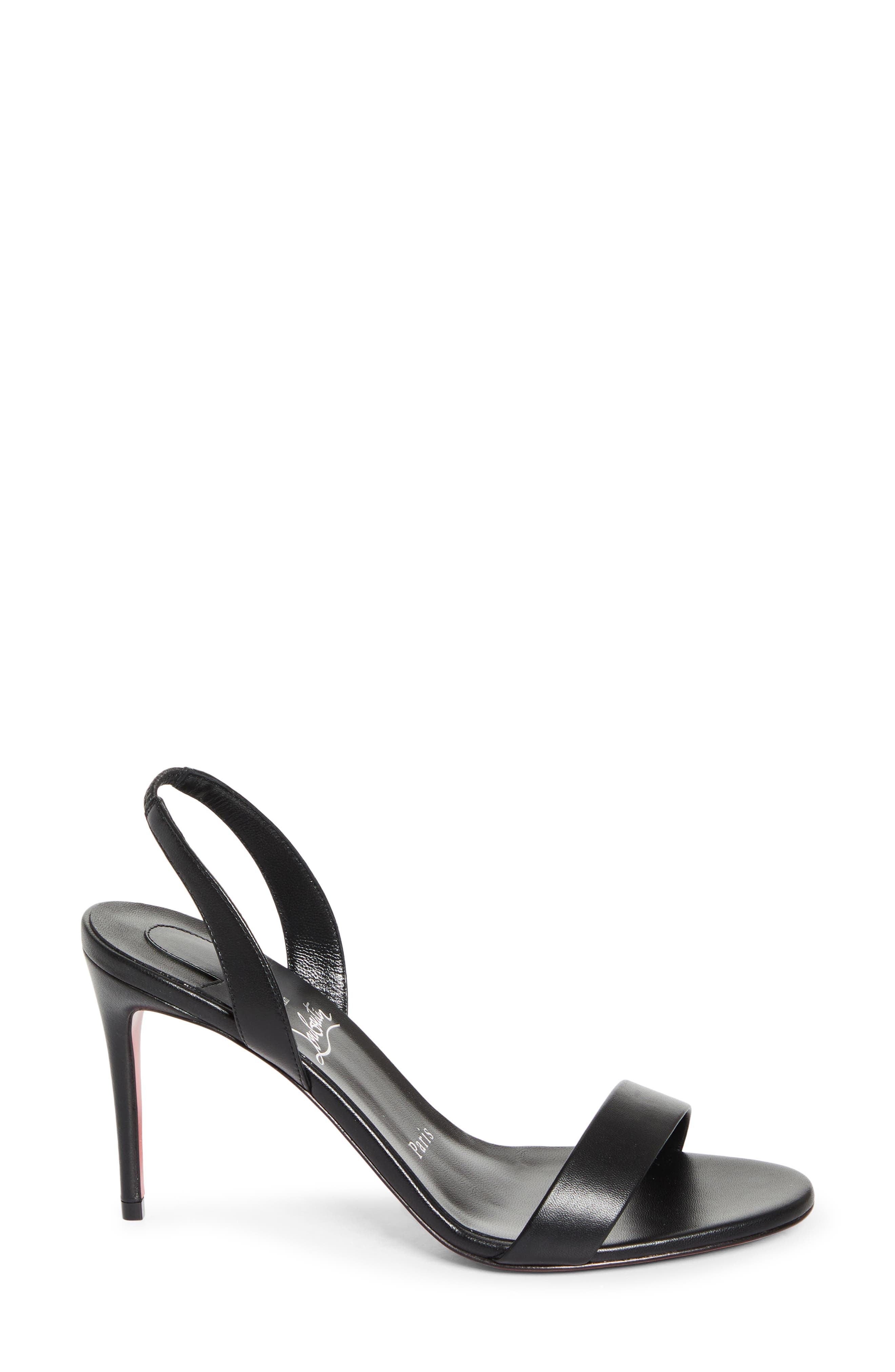 Christian Louboutin Marilyn Slingback Sandal, Alternate, color, B439 Black/ Lin Black