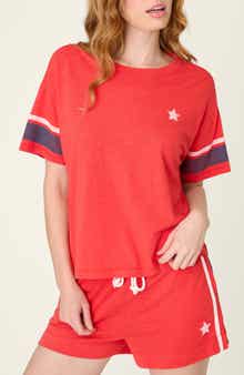 Star Spangled Summer Cotton & Modal Pajama T-Shirt Top