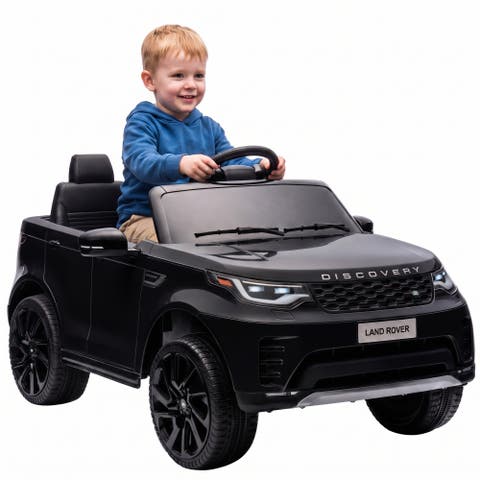 12V Electric Car for Kids, Licensed Land Rover Ride on Car with Parent Remote, Soft Start, 3 Speeds, 4 Wheel