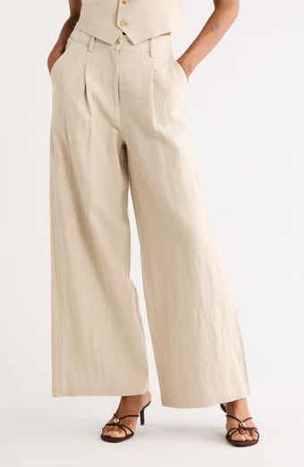 FRNCH Philo Linen & Cotton Pants