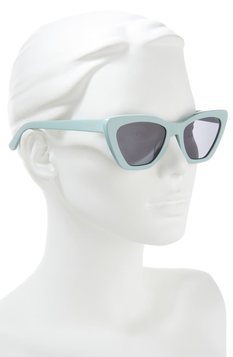 DIFF Camila 55mm Gradient Square Sunglasses, Alternate, color, Grey