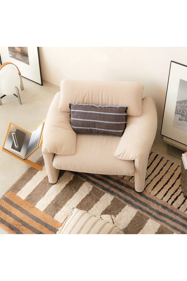 Pouf Lines, Alternate, color, Natural, Brown