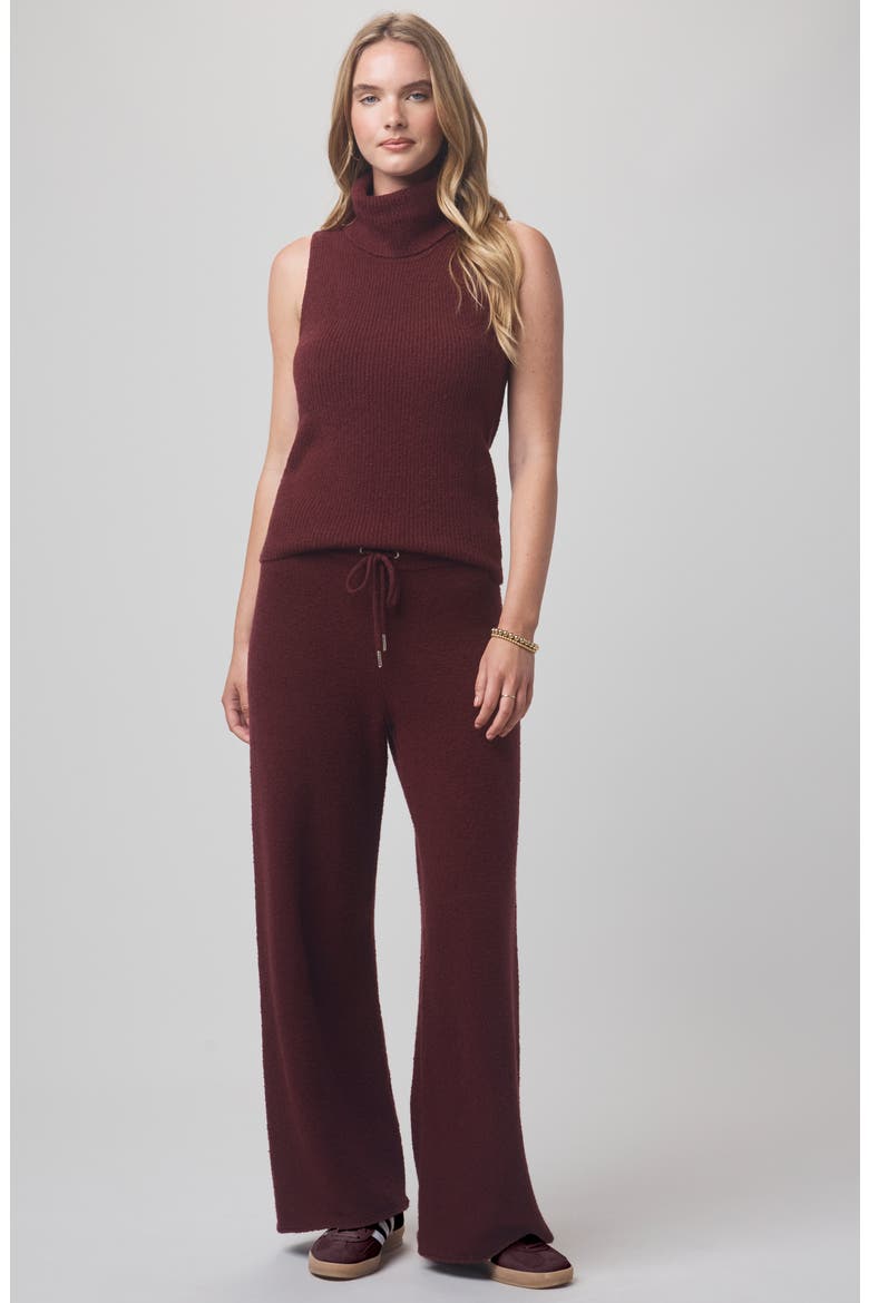 x @cellajaneblog Sleeveless Turtleneck Sweater, Alternate, color, ROSEWOOD
