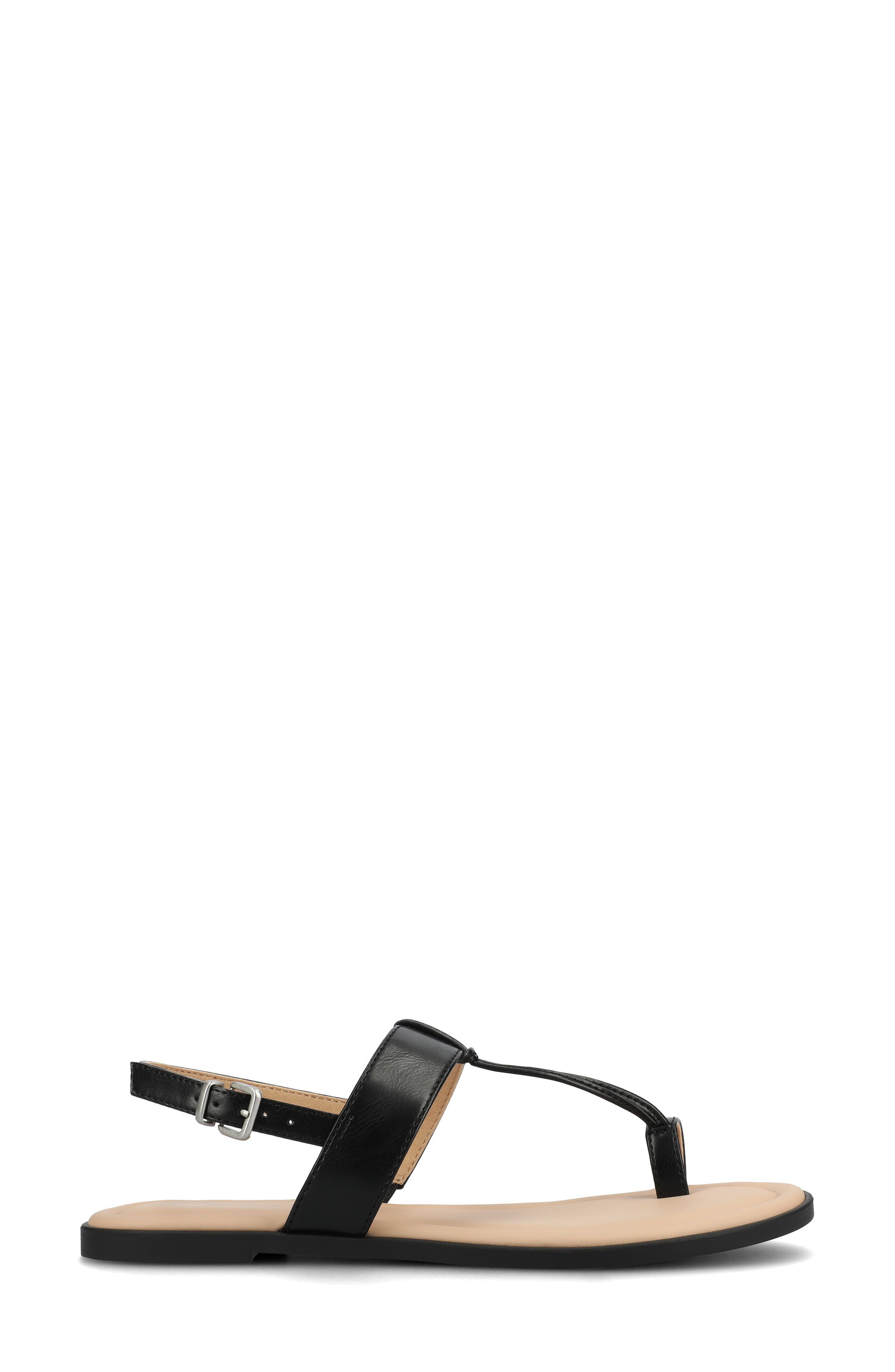 Journee Collection Gerra Toe Loop Sandal, Alternate, color, 