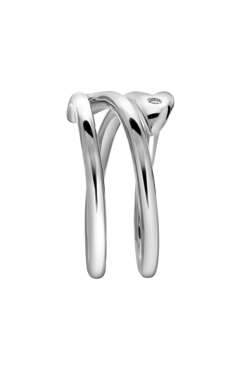 LuvMyJewelry Norelle Sterling Silver 0.02 Ct Diamond Wrap Ring, Alternate, color, 925 Sterling Silver