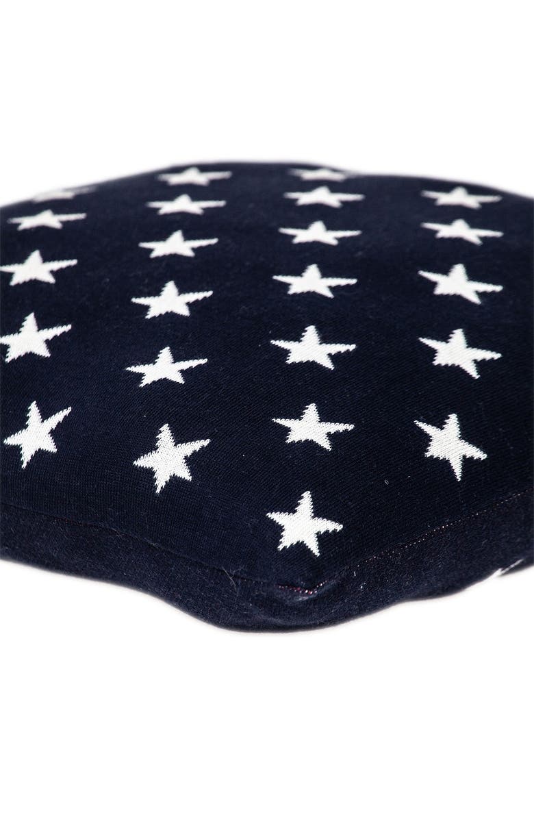 PARKLAND COLLECTION God Bless America Transitional Navy Blue Throw Pillow, Alternate, color, Navy Blue