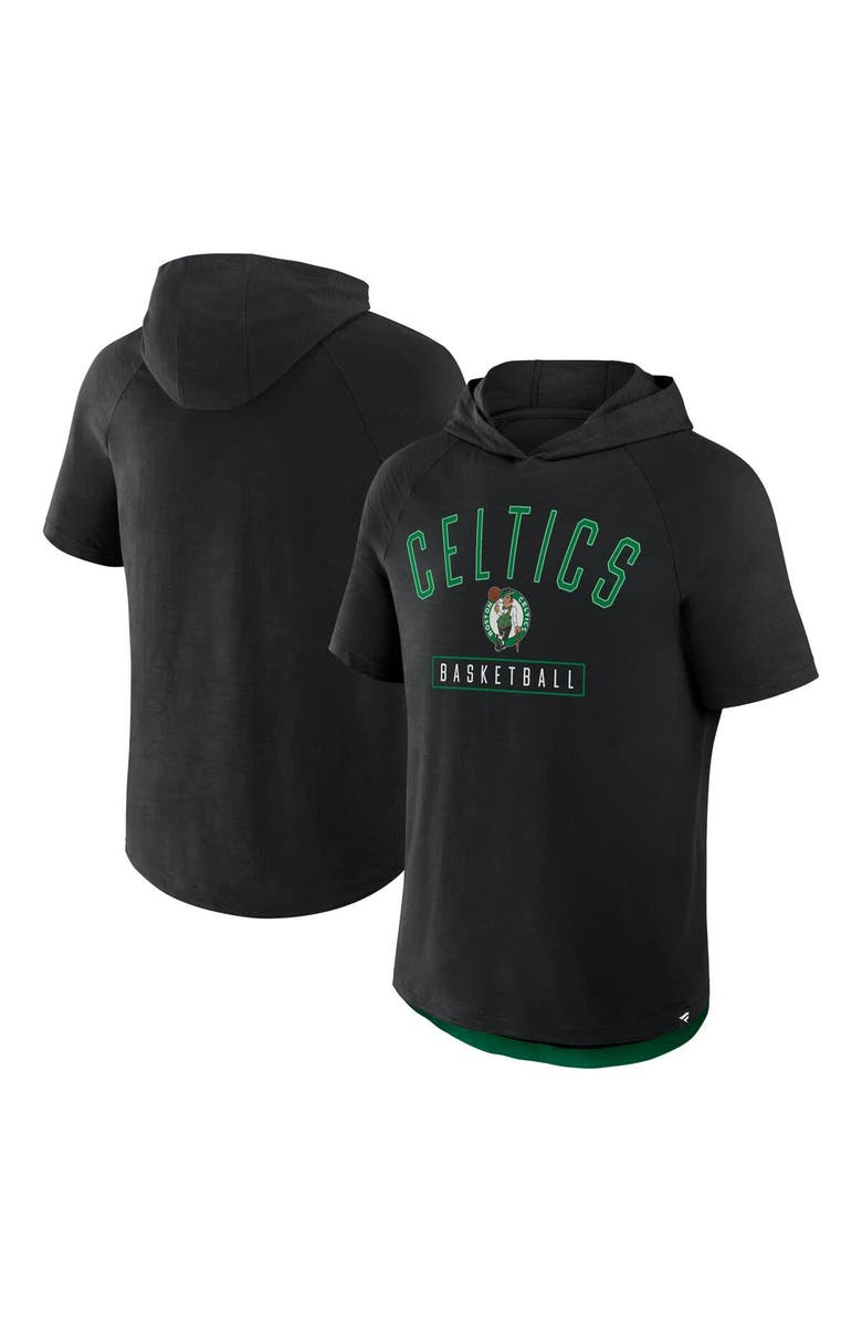 FANATICS Men's Fanatics Black Boston Celtics Pass Legend Raglan Hoodie T-Shirt, Alternate, color, 