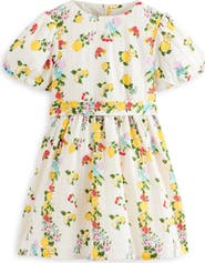 Mini Boden Vintage Print Short Sleeve Dress